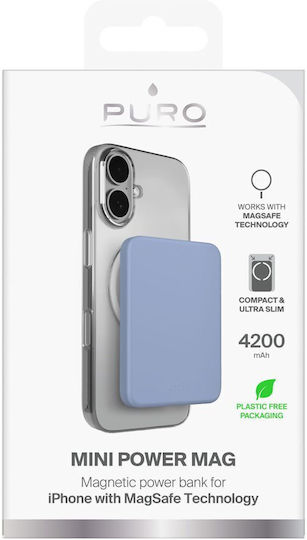 Puro MagSafe Power Bank 4200mAh Albastru