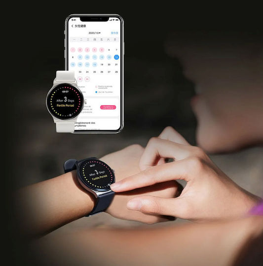 Haylou Solar Lite 46mm Smartwatch με Παλμογράφο (Ασημί)