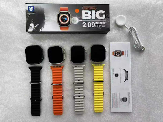 T900 UItra 49mm Smartwatch mit Pulsmesser (Schwarz)