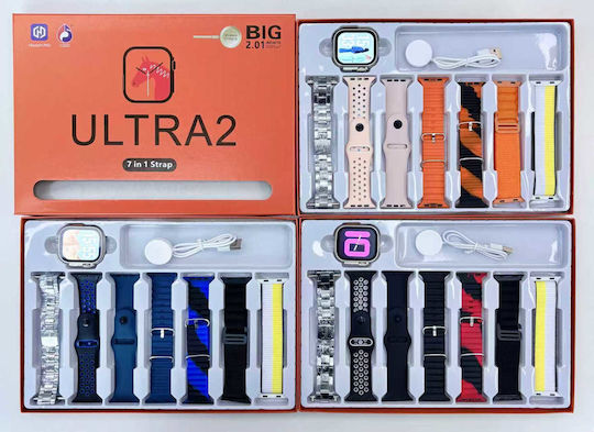 ULTRA2 49mm Smartwatch with Heart Rate Monitor (Black)