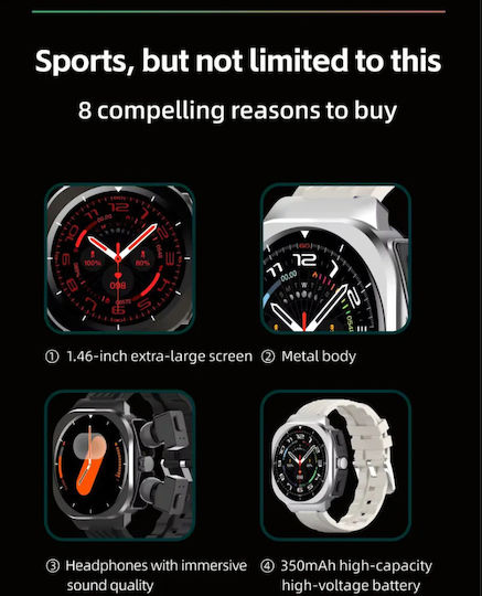 AIMB-Z19 Smartwatch με Παλμογράφο (Μπλε)