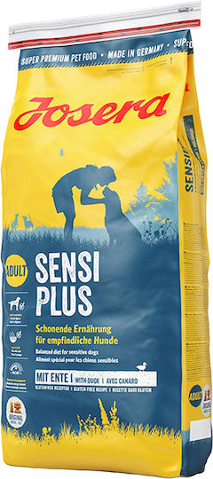 Josera Sensi Plus 12.5kg Dry Food Gluten-Free for Adult Dogs with Meat, Duck, Rice, Poultry, Salmon and Tuna