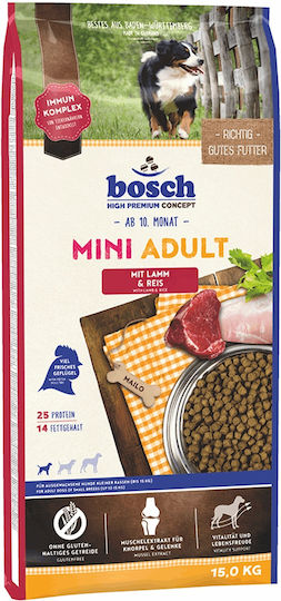 Mini Adult Lamb & Rice 3kg Dry Food Gluten-Free for Adult Small Breed Dogs with Lamb and Rice