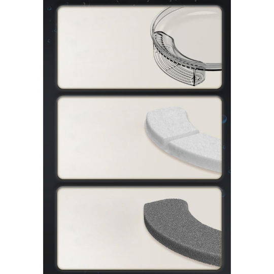 Ersatzfilter für Brunnen mit LED-Licht, Maße 20x17x15,5cm