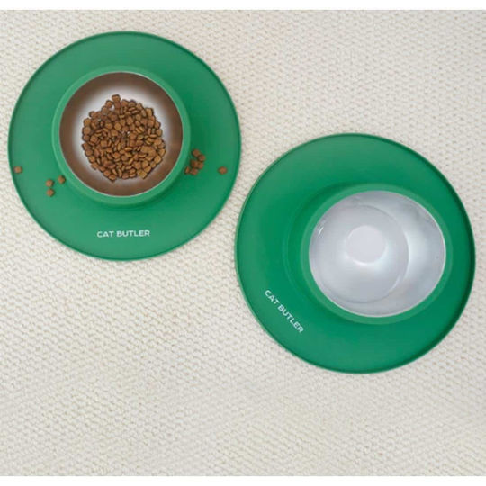 Animal Pet Stainless Steel Bowl Food for Dog & Cat 280ml in Green Color
