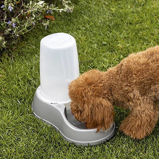 Stefanplast Reserve Automatic Bowl with Container Silicone Water for Dog & Cat 6.5lt in Blue Color