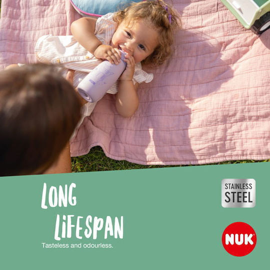 Nuk Εκπαιδευτικό Μπιμπερό Πλαστικό Γκρι για 9m+ 300ml