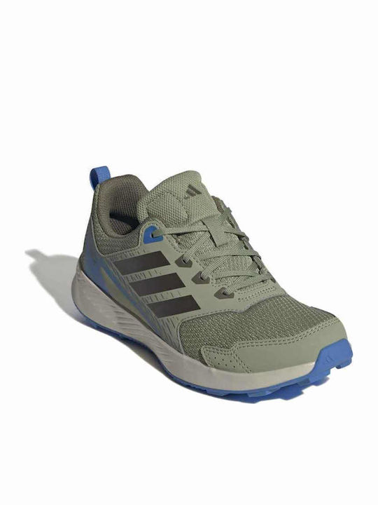 Terrex Kids Sports Shoes Running with Laces Green