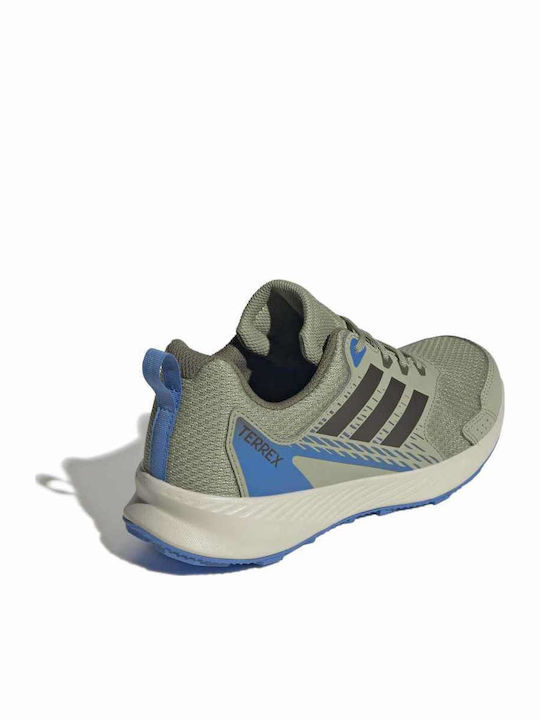Terrex Kids Sports Shoes Running with Laces Green