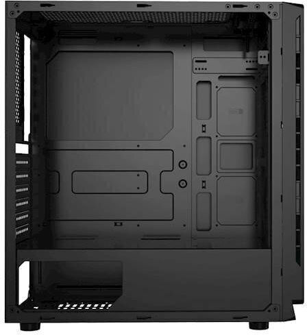 Bandit BPG3 Gaming Midi-Turm Computergehäuse mit Seitenfenster Schwarz