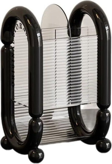 Alista Home Organizator Cosmetice Cu Separatoare Negru 20x12x10cm