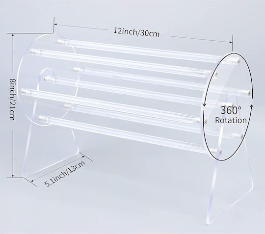 Alista Home Bază Rotativă De Organizare Cosmetice Transparentă 30x21x13cm