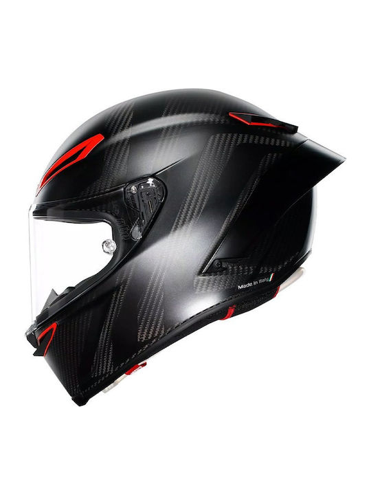 AGV Pista Gp Intrepido Carbon Black Red Motorcycle Helmet Full Face DOT ECE 22.06 1450gr with Pinlock