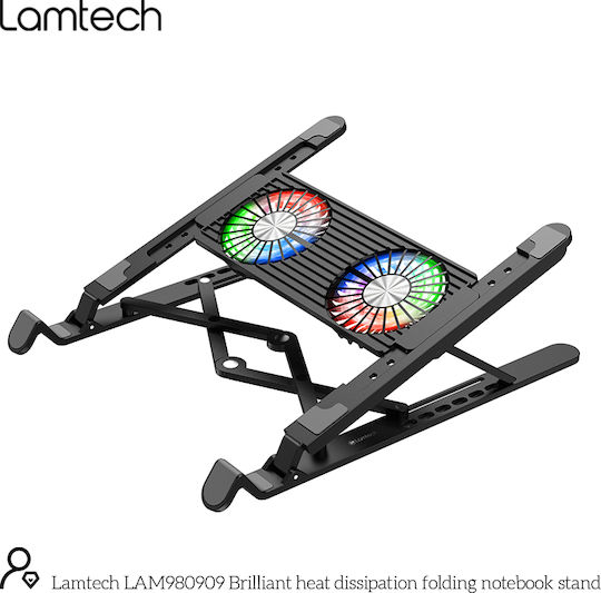 Lamtech Cooling Pad for Laptop up to 17.3" with Lighting LAM980909