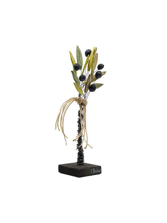 G. Niarxou Handgemachte Keramik Olive Basis 13x28