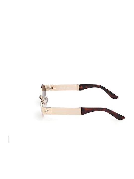 Guess Women's Sunglasses with Gold Metal Frame and Brown Lens GU00262 33E