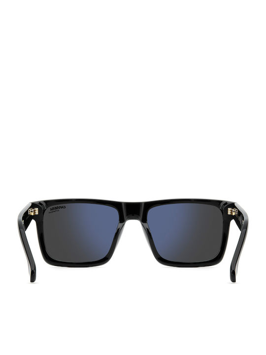 Carrera Unisex Sunglasses With Black Horn-Rimmed Frame And Grey Lens 378/S 807/Q3