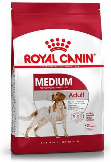 Royal Canin Medium Adult 3kg Trockenfutter für erwachsene Hunde mittlerer Rassen mit Geflügel, Fleisch und Schweinefleisch