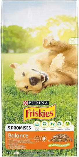Friskies Vitafit 18кг Суха Храна за Възрастни Кучета с Говеждо месо