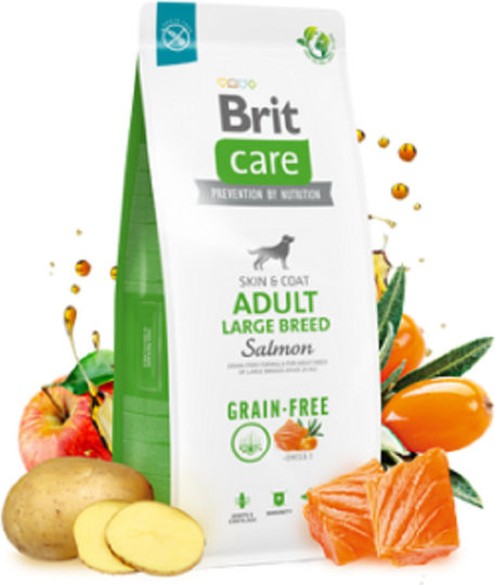 Brit Care Adult 12kg Ξηρά Τροφή χωρίς Σιτηρά & Γλουτένη για Ενήλικους Σκύλους με Πατάτες και Σολομό