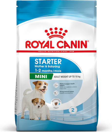 Royal Canin Starter Mother & Babydog Mini 4kg Dry Food Gluten-Free for Small Breed Puppies with Poultry and Rice