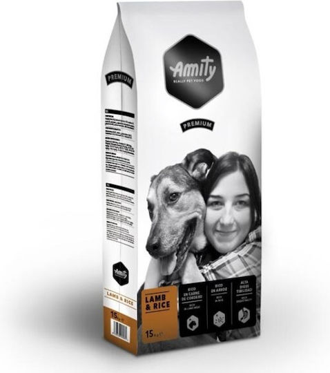 Amity 4kg Dry Food with Few Grains for Adult Large Breed Dogs with Lamb and Rice