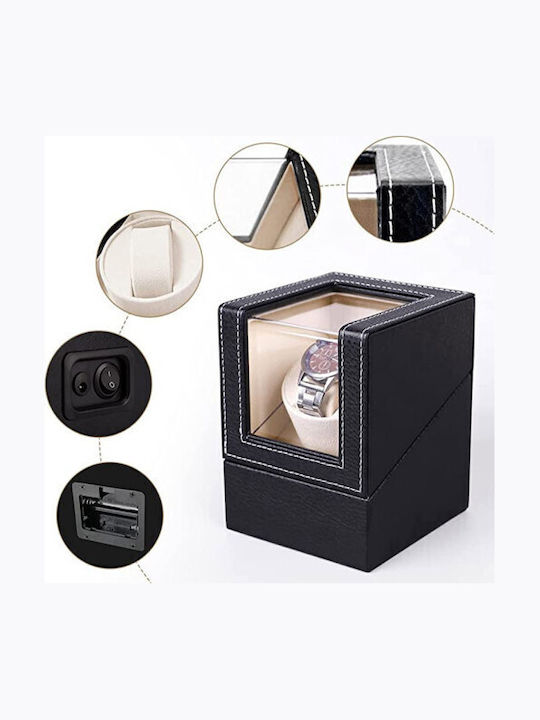 Cute Rotativ Automatic Watch Winder Iuni Negru-crem