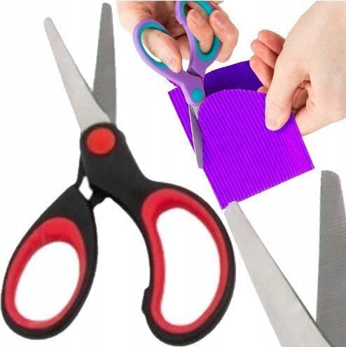 Derform Crafts Scissors with Metallic Blade 24 Pieces