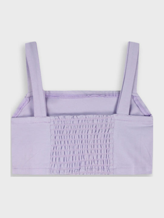 Kids' Crop Top Sleeveless Lilac