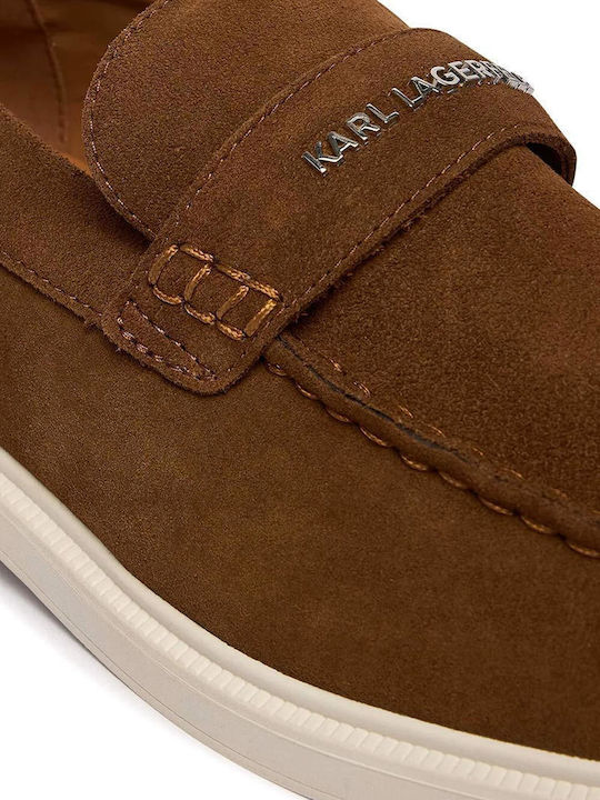 Suede Herren Mokassins in Braune Farbe