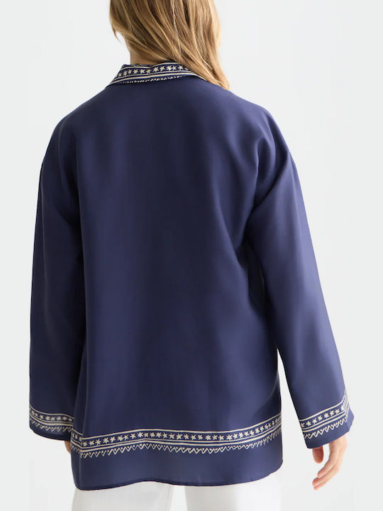 Scotch & Soda Langärmeliges Damenhemden Blau