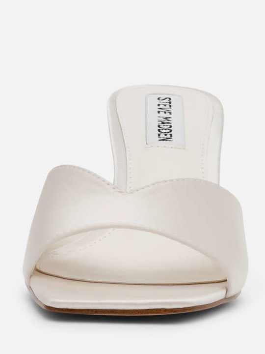 Mules Mit Niedrigem Absatz In Silber Farbe