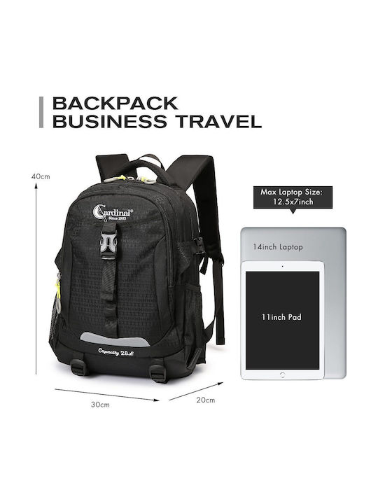 Cardinal Mountaineering Backpack 28lt Waterproof Black Hiking