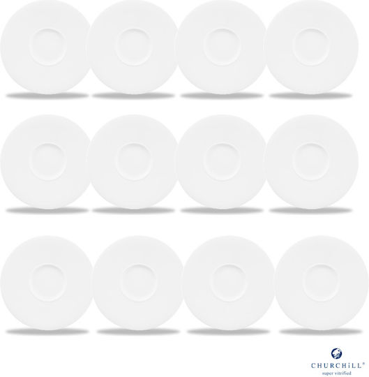 Churchill 1795 Shallow Serving Plate from Porcelain 28cm 12 Pieces