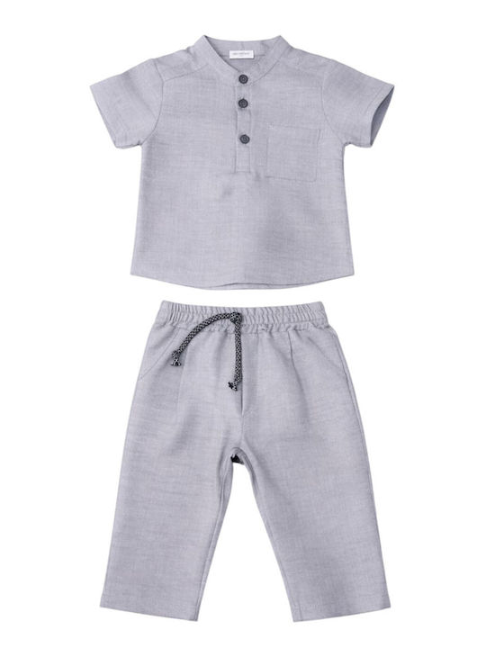 Kids Set with Pants Summer 2 Pieces Gray