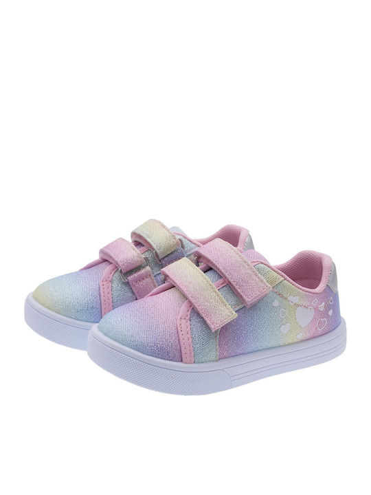 Kinder Sneaker Anatomisch mit Bügel- und Schleifenverschluss Mehrfarbige