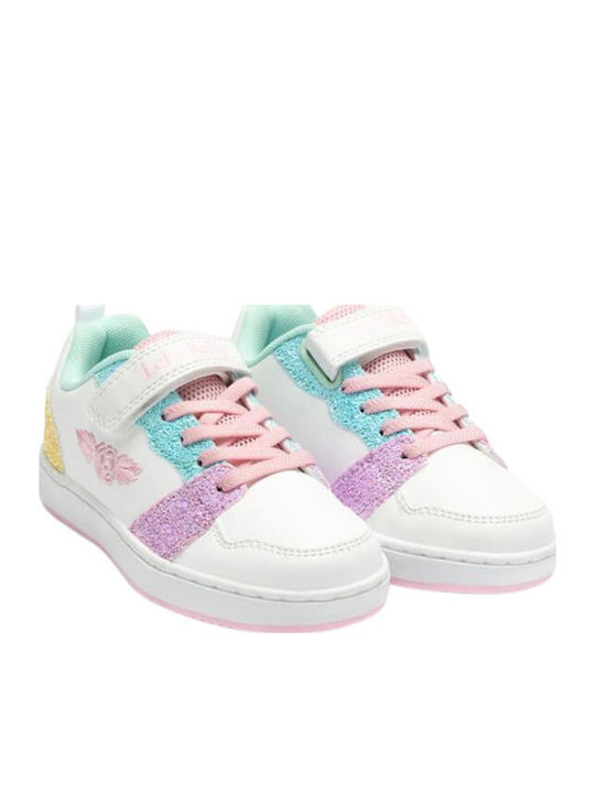 Kids Sneakers Anatomic with Hoop & Loop Closure White