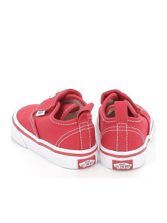 Authentic Elastic Παιδικά Sneakers με Σκρατς Κόκκινα