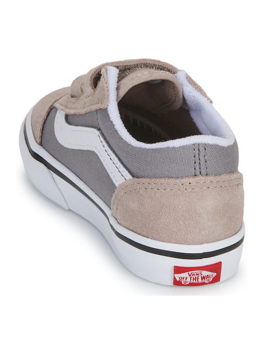 Old Skool V Παιδικά Sneakers με Σκρατς Μπεζ
