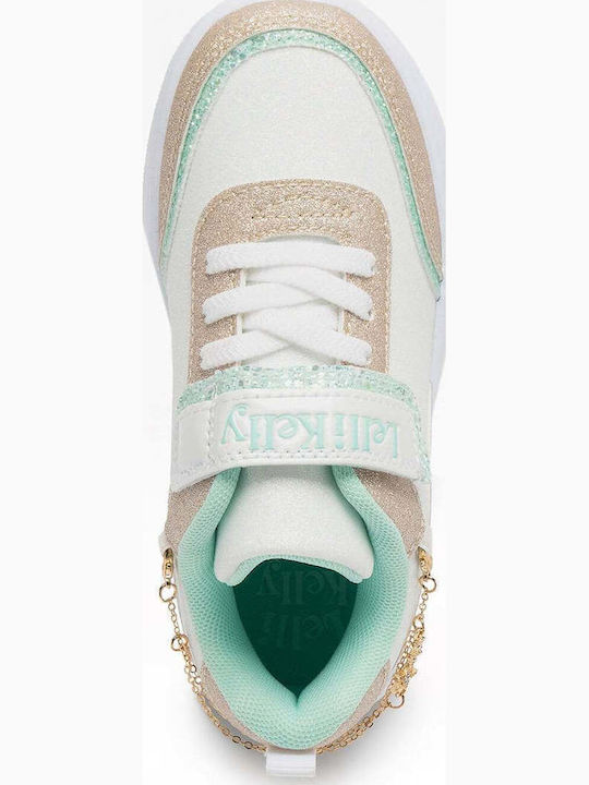 Kids Sneakers Anatomic with Hoop & Loop Closure White