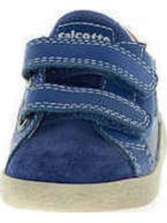 Kids Anatomic Sneakers With Hoop & Loop Closure Blue
