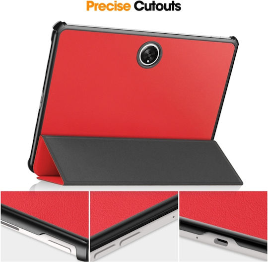 Tablet Hülle Oneplus Pad Skyddar Innovation Mehrwinkel-Stand Schlaf- und Weckfunktion Faltpro Rot Set Aufkleber