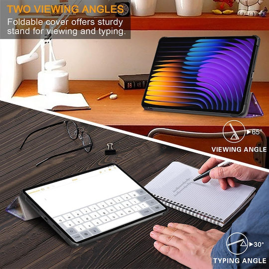 Husă Tabletă Xiaomi Pad 7 7 Pro Skyddar Innovation Suport Multi-unghi Funcție Sleep Wake Foldpro Negru Set Autocolant
