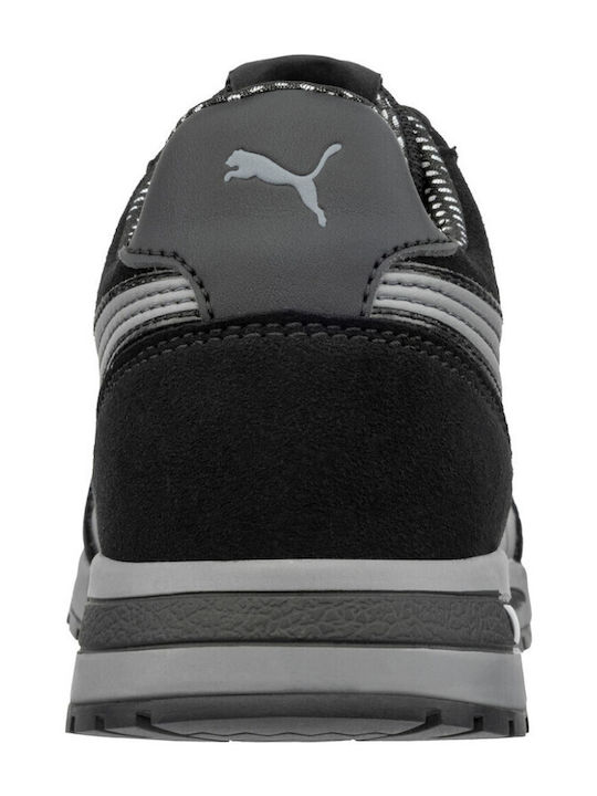 PUMA Rider Αδιάβροχο Παπούτσι Εργασίας Μαύρο S1PS με Πιστοποίηση ESD , HRO, (M),SR
