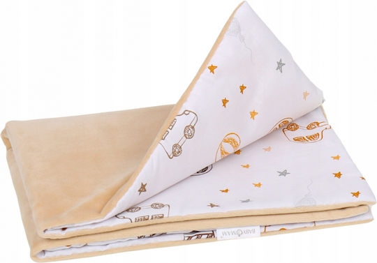 BabyMam Pătură Pepinieră Swaddling 100% Bumbac Albă 75x50cm
