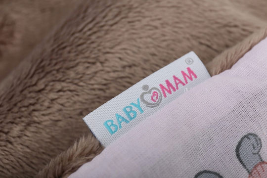 BabyMam Pătură Pepinieră Swaddling 100% Bumbac Roz 75x50cm