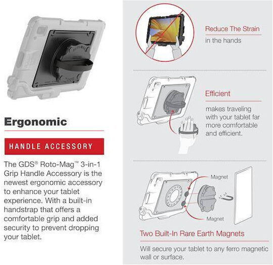 Ram Mounts Gds Roto-mag 3 In 1 Griffhalter Zubehör Zebra Et4x 10" Tablet Mehrfarbig