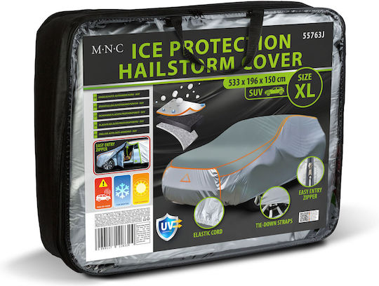 MNC Acoperă Pentru Honda Siglă 533x196x150cm Pentru Grindină Impermeabilă XLarge Care Se Prinde Cu Curele