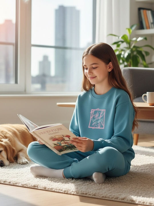 Kids Sweatpants Set Petrol