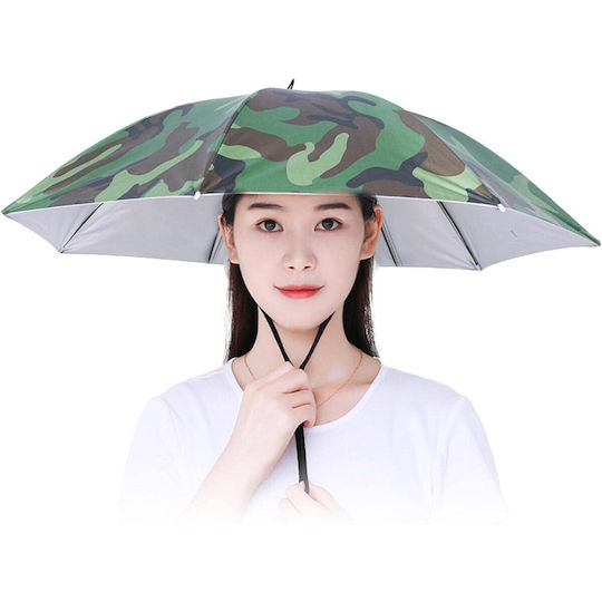Umbrelă De Cap Alista Home Diametru 69 Cm Curea Reglabilă Pentru Cap Protecție Uv Ploaie Camuflaj